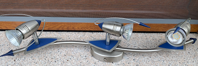 Lampadario moderno 3 faretti orientabili