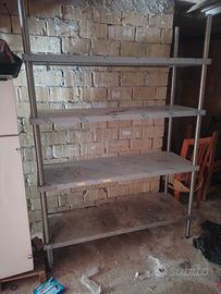 scaffale in acciaio inox professionale 