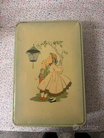 Scatola in latta vintage anni 50/60