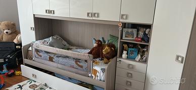 Cameratta a ponte con angolo cabina armadio