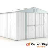 Box struttura lamiera Acciaio 327x307cm bianco