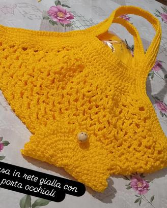borsa in rete gialla 