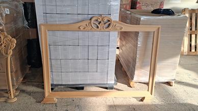 Cornice per specchiera – nuova, in legno a grezzo