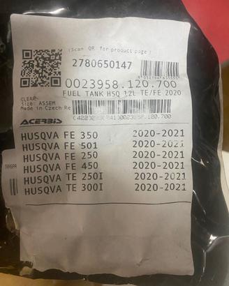 Serbatoio Acerbis Husqvarna 12 litri