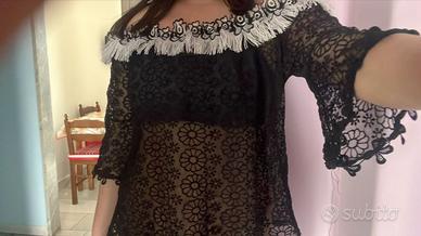 Maglietta in pizzo