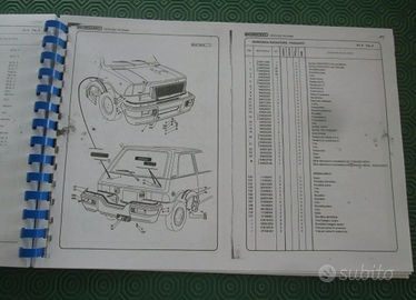 MINI 90 120 Mille De Tomaso CATALOGO RICAMBI