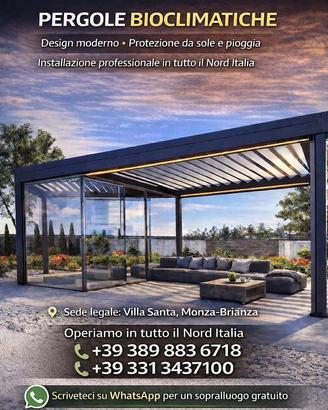 Pergola bioclimatica