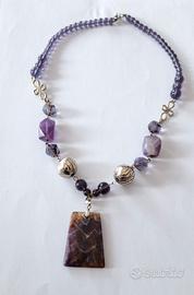 collana in pietre dure ametista 