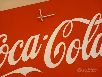 Quadro orologio coca cola 60x100