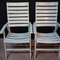 SEDIE PIEGHEVOLI IN LEGNO MARE VINTAGE