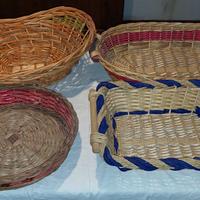 8 cesti in vimini e ramino