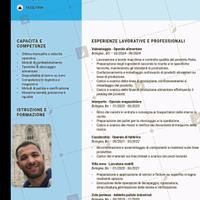 Sono disponibile da subito full time