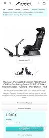 Playseat Evolution PRO, logitech g29 e portamonito