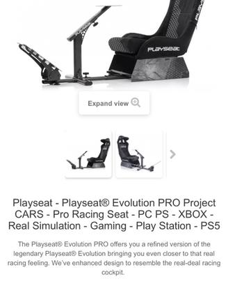 Playseat Evolution PRO, logitech g29 e portamonito