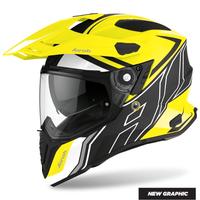 Casco enduro airoh commander flu giallo tg.L nuovo