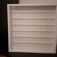 Cornice/display case/teca minifigureas lego legno