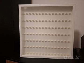 Cornice/display case/teca minifigureas lego legno