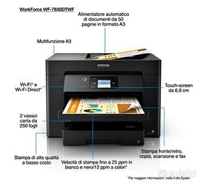 Stampante Multifunzione A3 Epson WF-7830