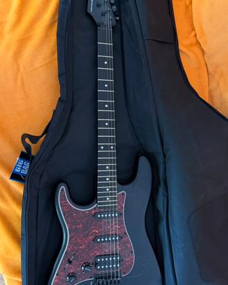 Chitarra, amlificatore, cuffie