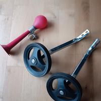 rotelle per bici bambino + trombetta da bici