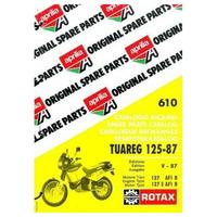 Catalogo ricambi Aprilia Tuareg 125 Rotax