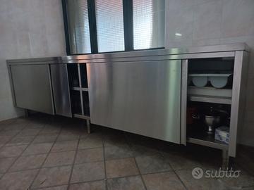 Tavoli, pensile, mensole, banco, ceppo, pattumiera