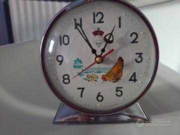 Sveglia Vintage Gallina che Becca funzionante.