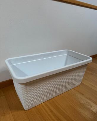 VASO VASI PIANTE in plastica bianchi NUOVI
