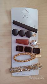 Set di 6 fermagli per capelli