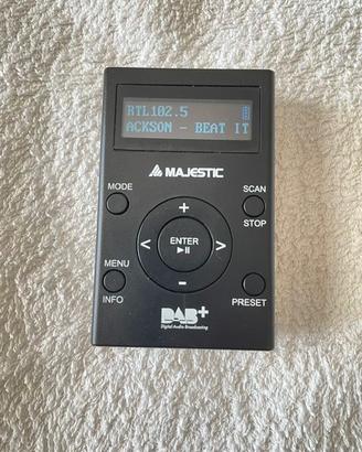 Radio digitale DAB-FM Majestic ricaricabile