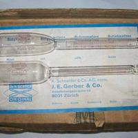 Butirrometro ,2 vetri chimica (latte e formaggio)