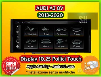 Schermo Fisso 10.25 Pollici android AUDI A3 8V