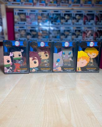 Set 4 Funko Pop! Demon Slayer Pins