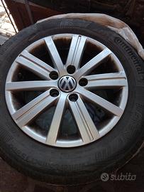 cerchi volkswagen  originali con gomme invernali