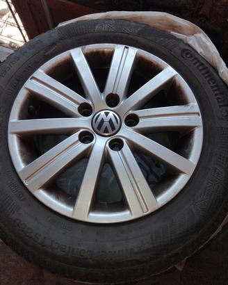 cerchi volkswagen  originali con gomme invernali
