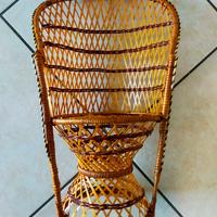 sedia vimini per bambola o confezione