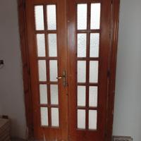 PORTA INTERNO VETRATA 2 ante misure 1,1X 2,1 m