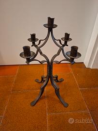 Candelabro in Ferro Battuto 