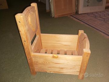 culla bambole artigianale