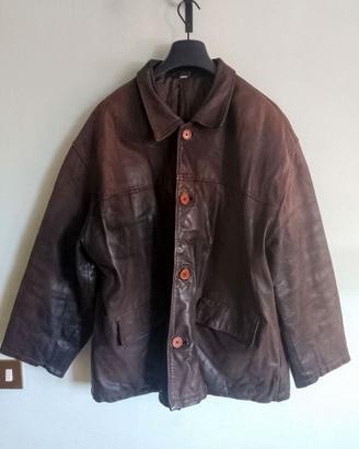 Giaccone Uomo Vera Pelle Made in Italy Taglia 54