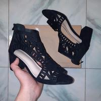 💥 Sandali Stivaletto Neri Donna Taglia 39 💥