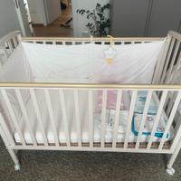 Lettino Pali+Materasso Silver+Set bisncheria Compl