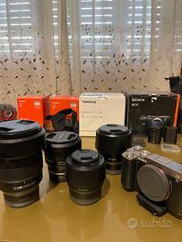 Sony A7C + 4 obiettivi SOLO 11000 scatti
