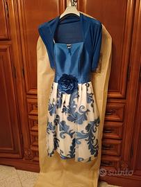 abito cerimonia donna tag 42/44 + borsa  e scarpe