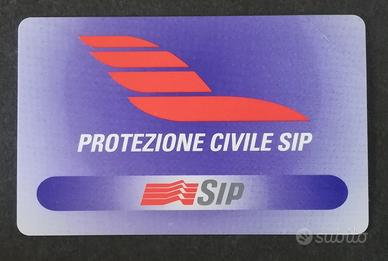 CARTA TELEFONICA SIP OMAGGIO PROTEZIONE CIVILE