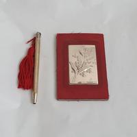 Set rubrica e penna in argento 925