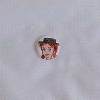 Anna dai capelli rossi - ciondolo fatto a mano 