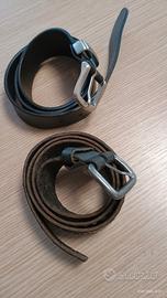 due cinture vera pelle made in Italy 