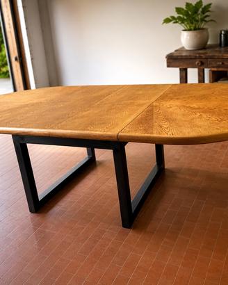 Tavolo rovere allungabile con gambe in ferro