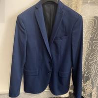 Giacca Elegante Blu Zara Taglia 46